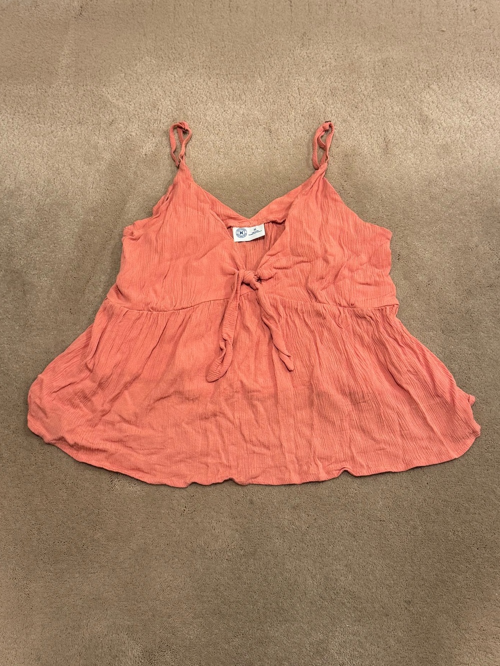Hurley Coral Baby Doll Tank Top